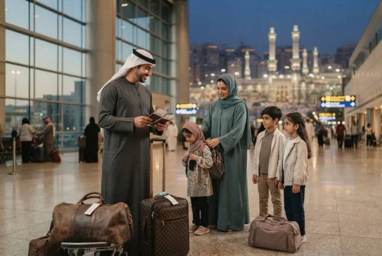 Saudi Umrah visa for UAE residents planning pilgrimage travel